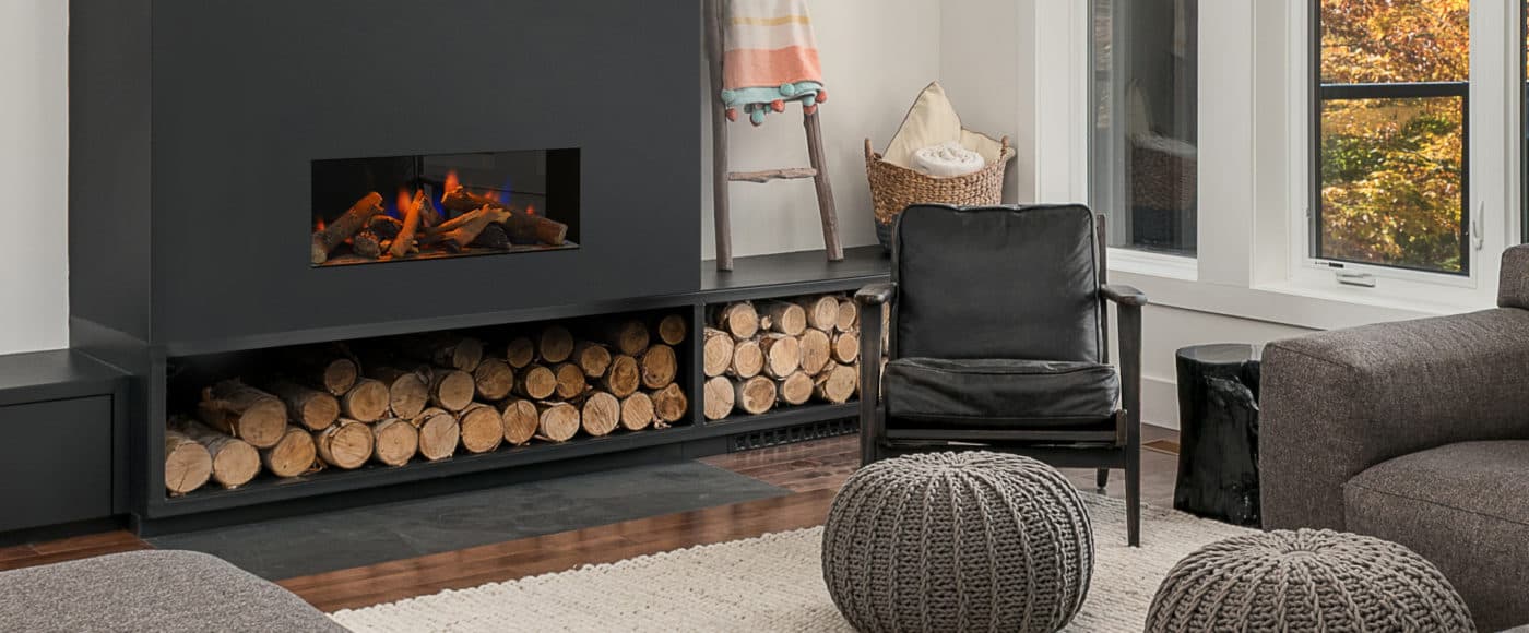 Evonic Fires Newton fire in a living room