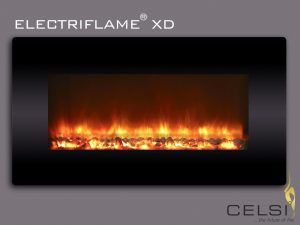 Electriflame XD Black Glass Electric Fire