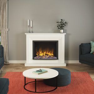 Cabrina 52 Flood Standing Electric Fireplaces