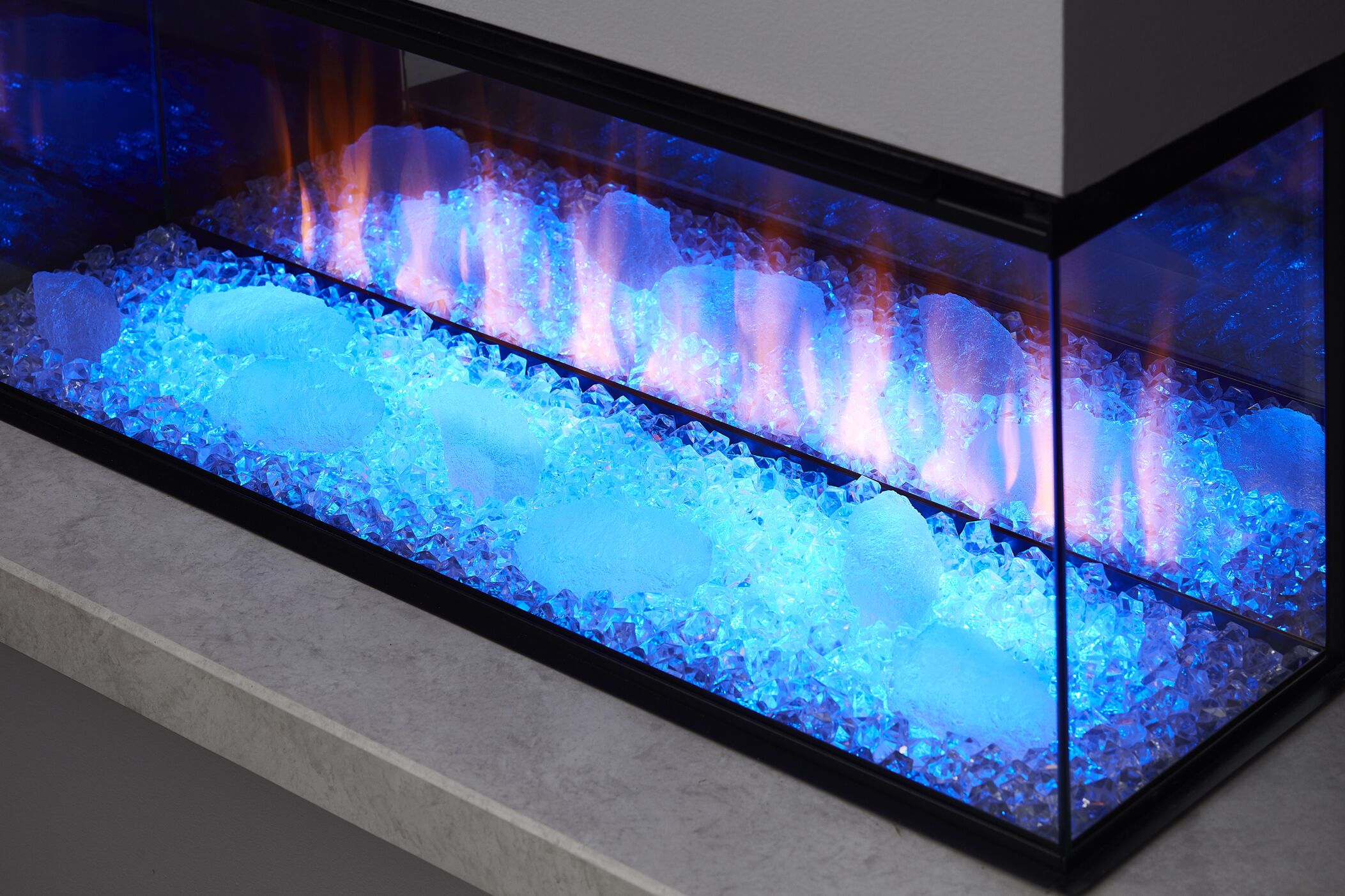 New Forest 870 Electric Fire Media Wall