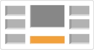 Wall to Wall Media Wall 4' in front of chimney breast to house TV and across alcoves with inset shelves - Up to 4 metre Build