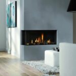 fireplace on wall corner