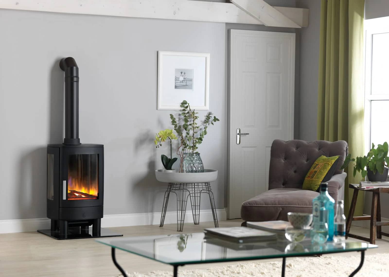 Log Burner in a room