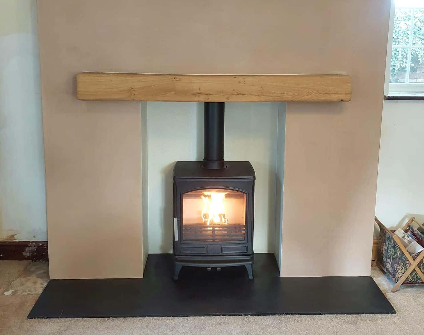 Log burner no chimney