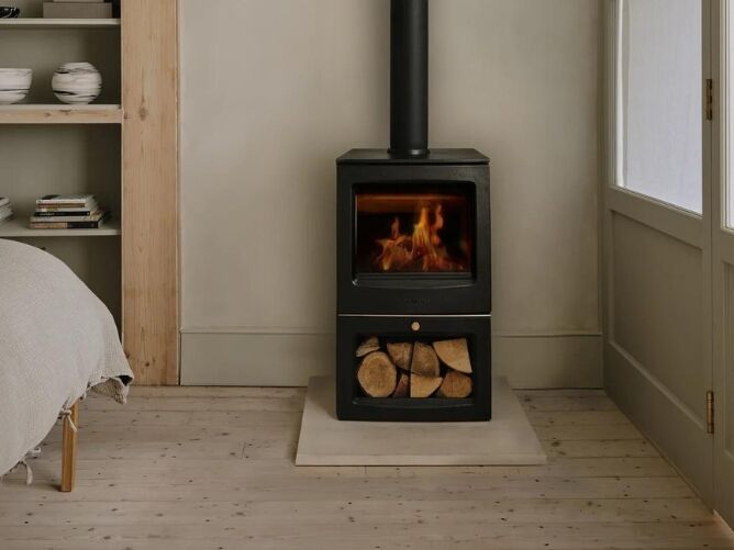 chesney log burner close bedroom view