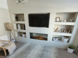 media wall package build no7 with electric fire