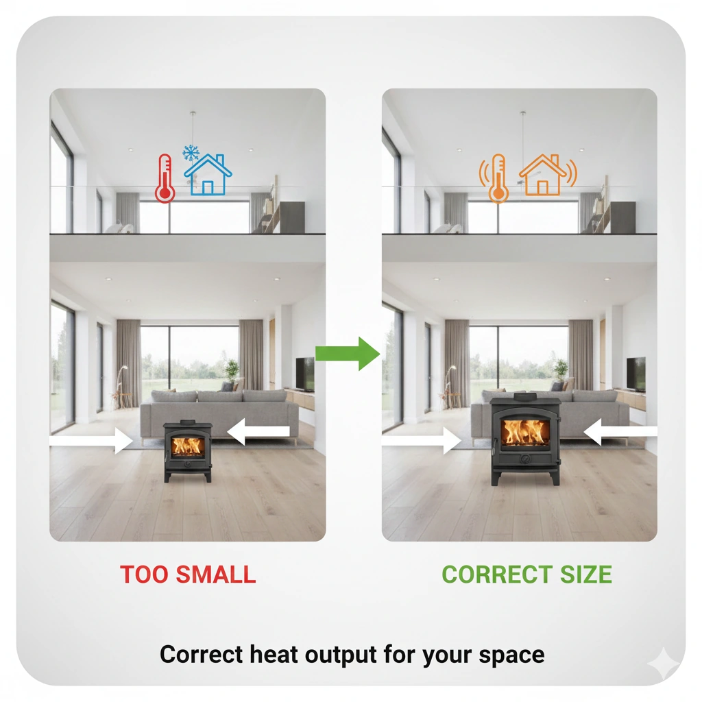 heat output compatability diagram