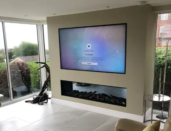 Large Media Wall Build carried out by Centreline Fires