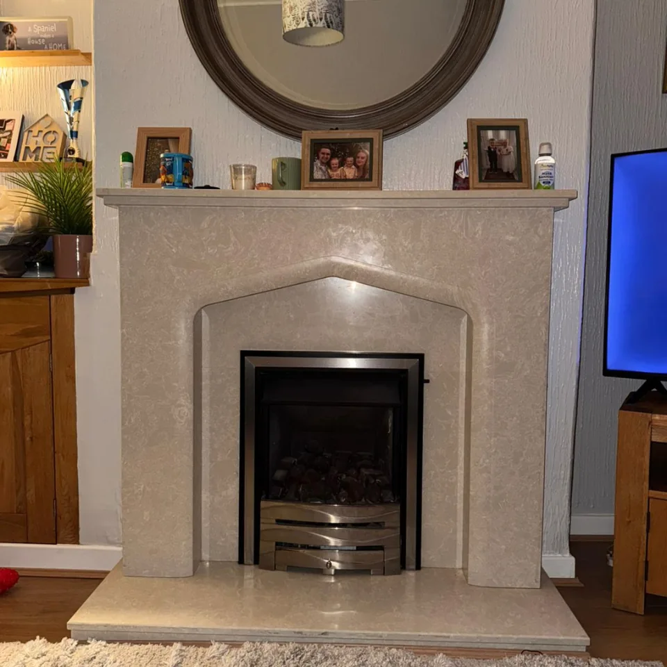 wood burning stove before