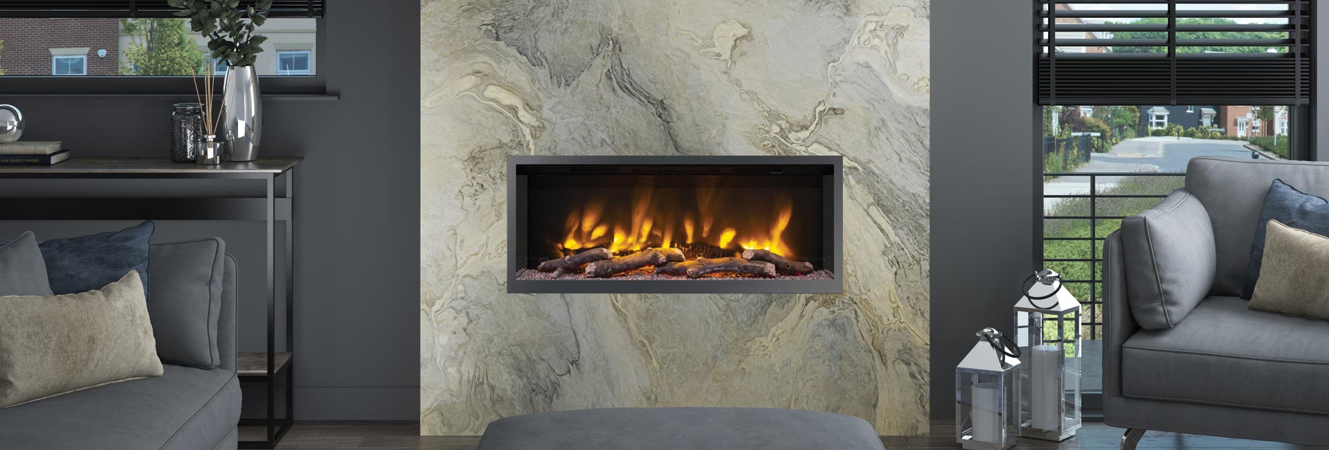 Volta Inset Electric Fireplace
