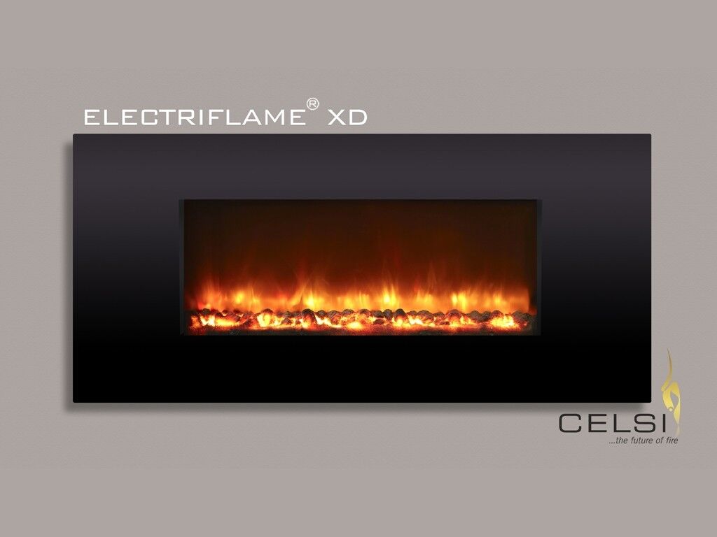 Electriflame XD Piano Black Electric Fire