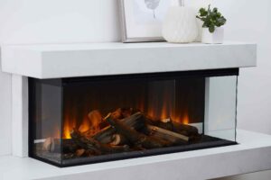 Brokenhurst Electric Fireplace in White