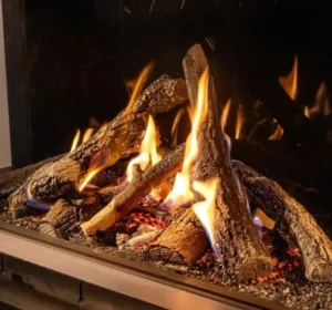 Kalfire gi105 79f gas fire nataural flames burning