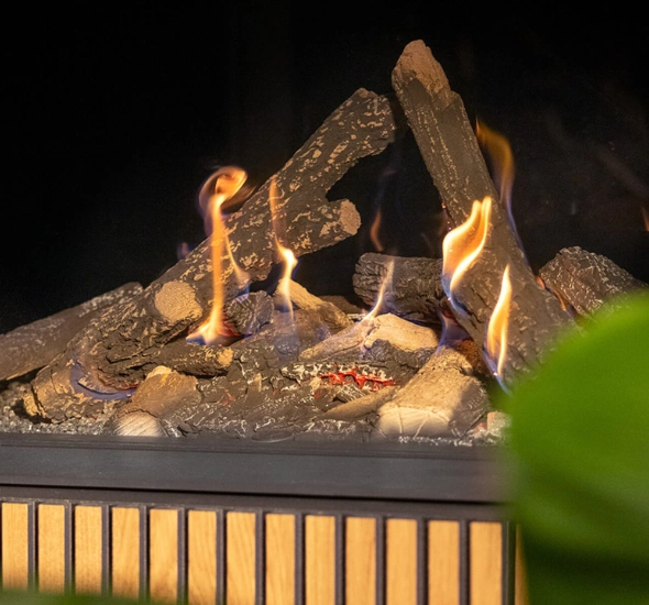 Kalfire gi105 79f gas fire in media wall