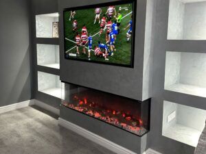 media wall package build option 8 with electric fire