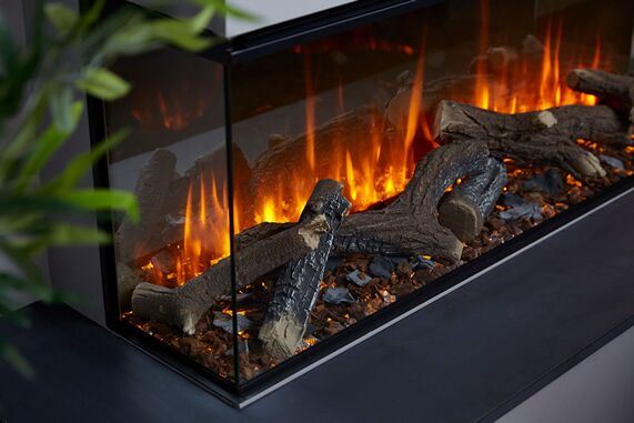 New Forest 1200 Electric Fire With Deluxe Logs