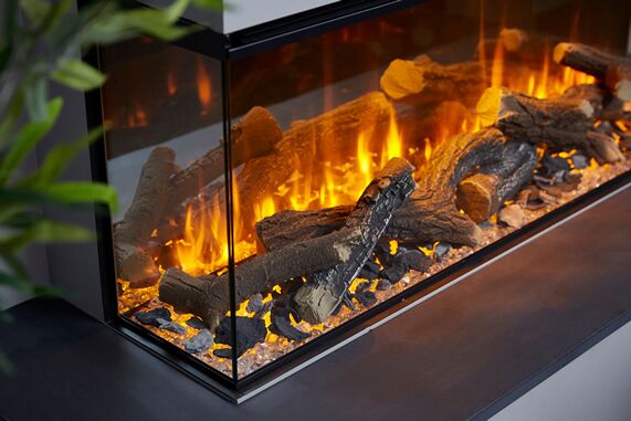 New Forest 1200 Electric Fire With Deluxe Logs