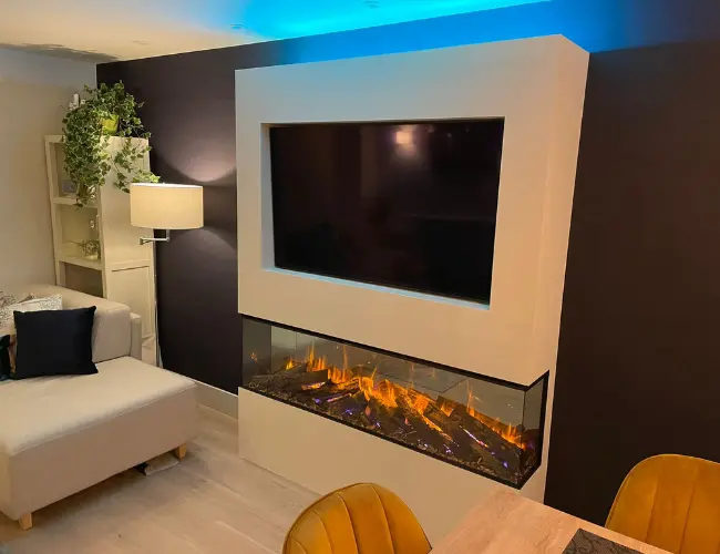 White media wall compact build completed by Centreline Fires