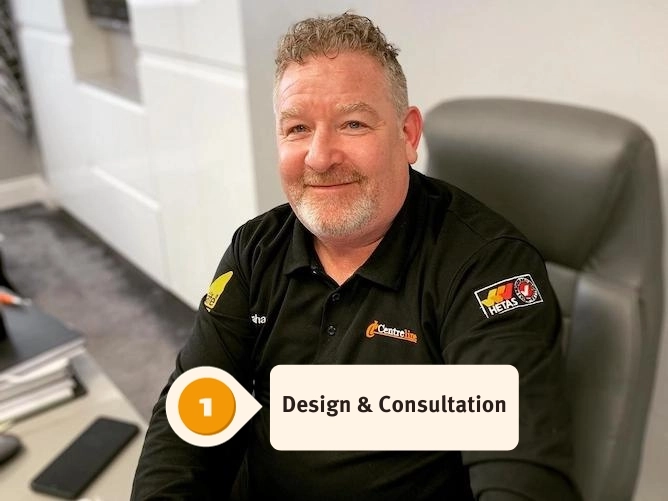 step 1 of media wall process design and consultation