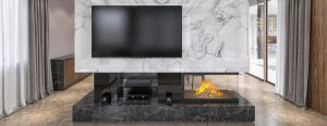 Media Walls can also be part of a more open plan living space
