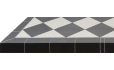 Diamond Quarry BlackWhite Hearth