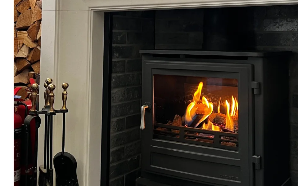 log burner servicing -log burner