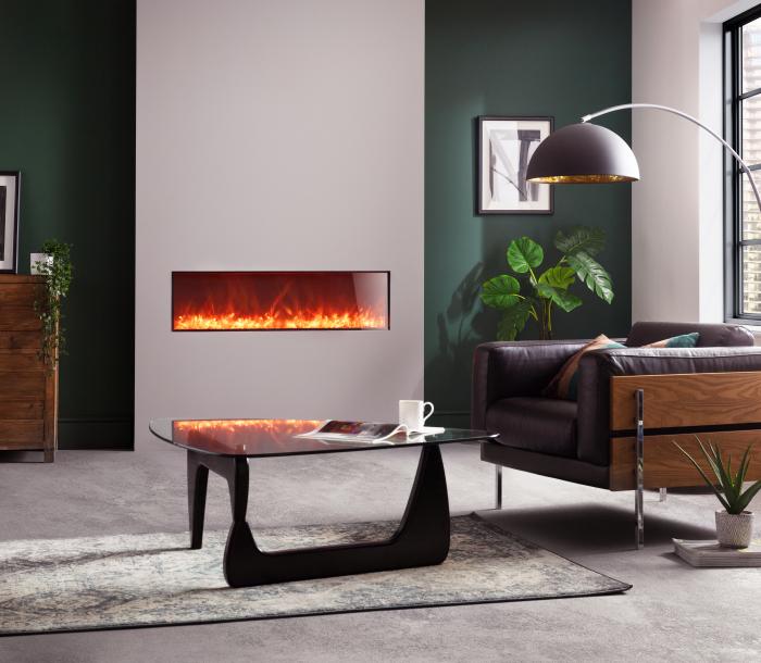 Rayburn Stratus Fire Suite XS - S Front View Orange Flame