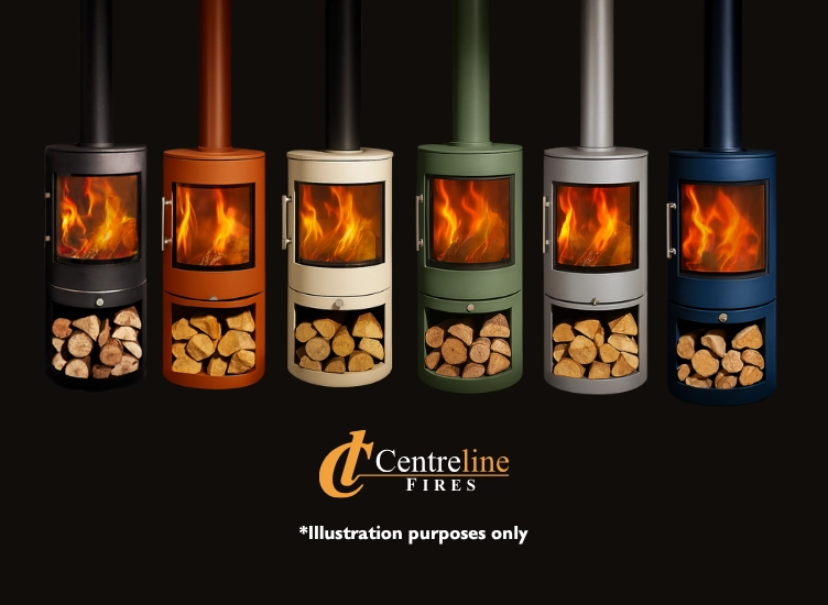 chesneys solstice log burner range of colour options