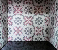 tiled white pattern chamber option